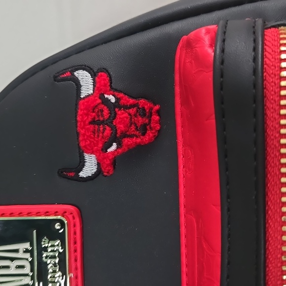 Loungefly X NBA Chicago Bulls Red Black Backpack Basketball NWOT New W Out Tags main image 10